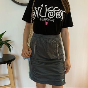 ADIDAS GrayBlue Bellista Zip Pocket Side Zip Skirt